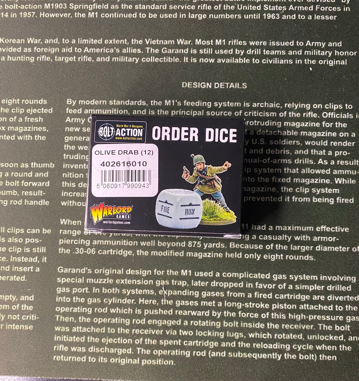 Bolt Action: Orders Dice pack - Olive Drab