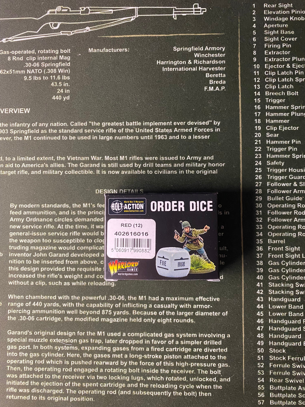 Bolt Action: Orders Dice pack - Red