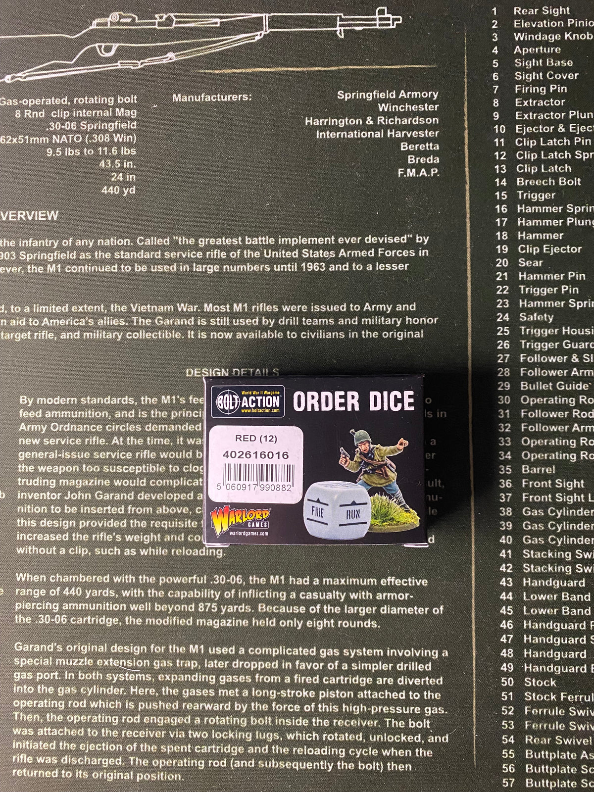 Bolt Action: Orders Dice pack - Red