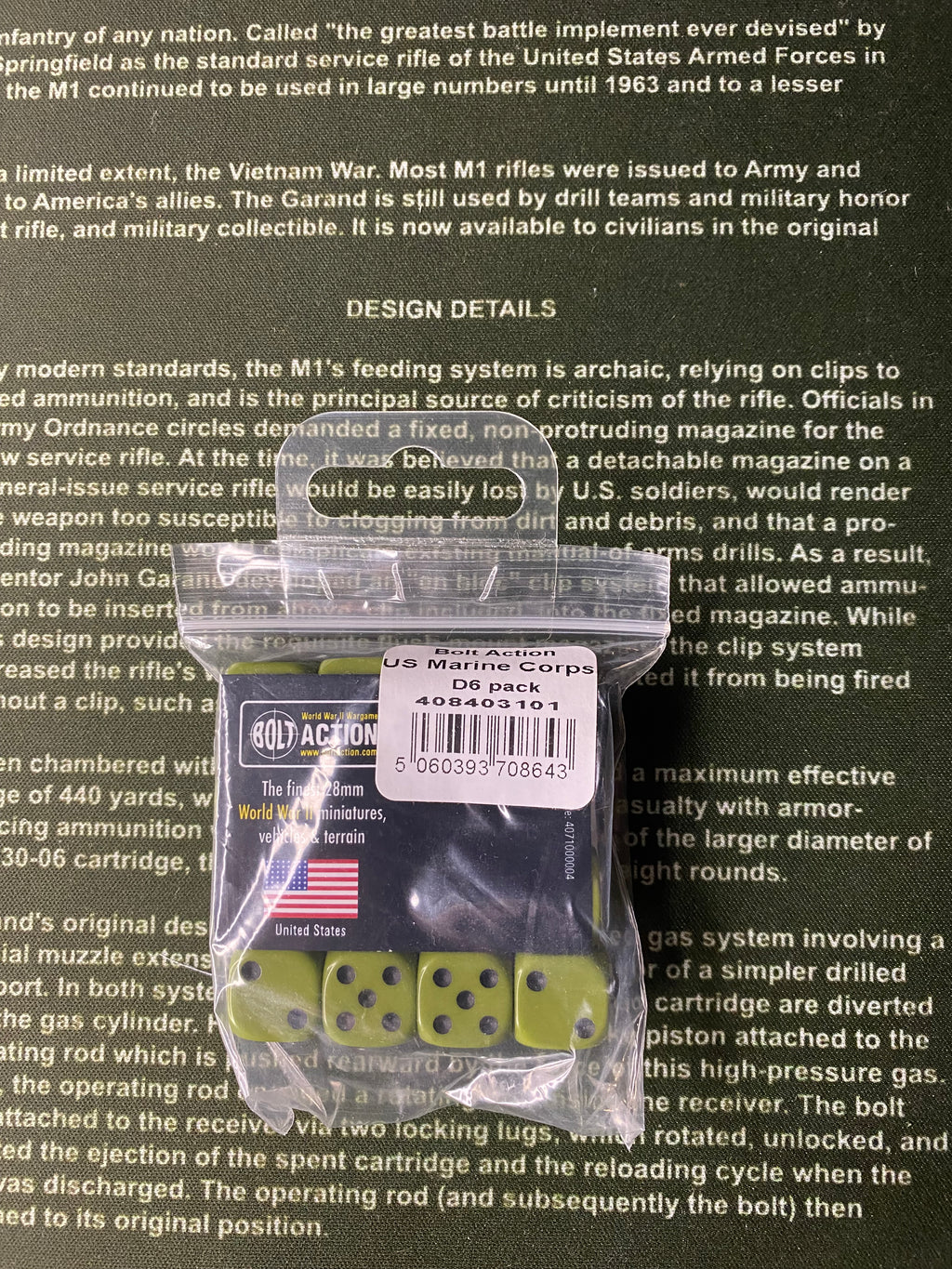 Bolt Action US Marine Corps D6 pack
